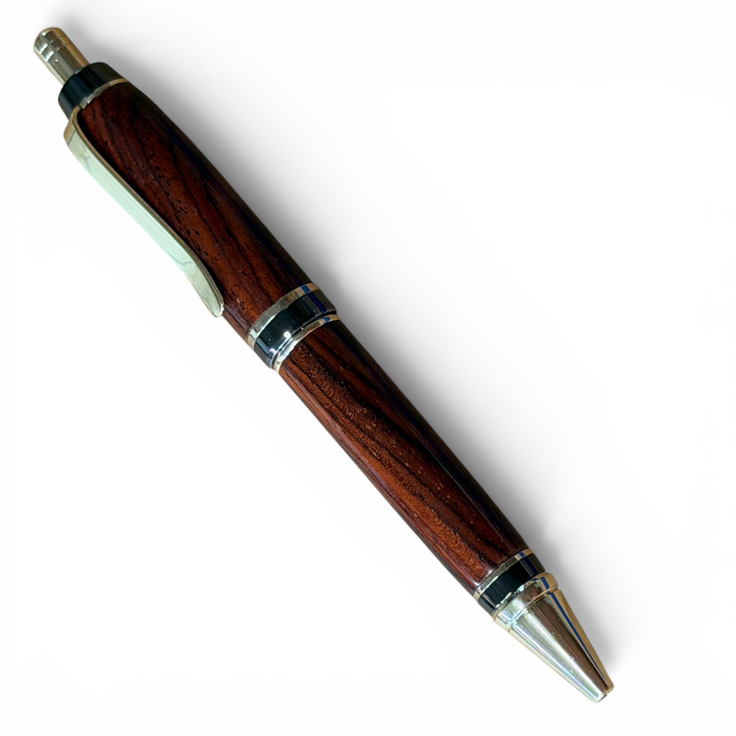 Cigar Style Click Pen Gold Cocobolo