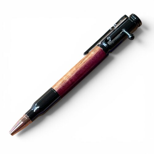 Bolt Action Gunmetal 2 Tone Purpleheart