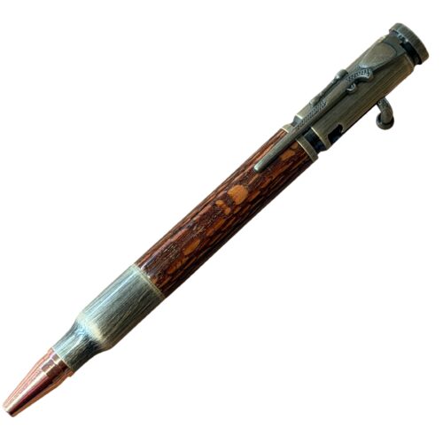 Bolt Action Brass Lacewood