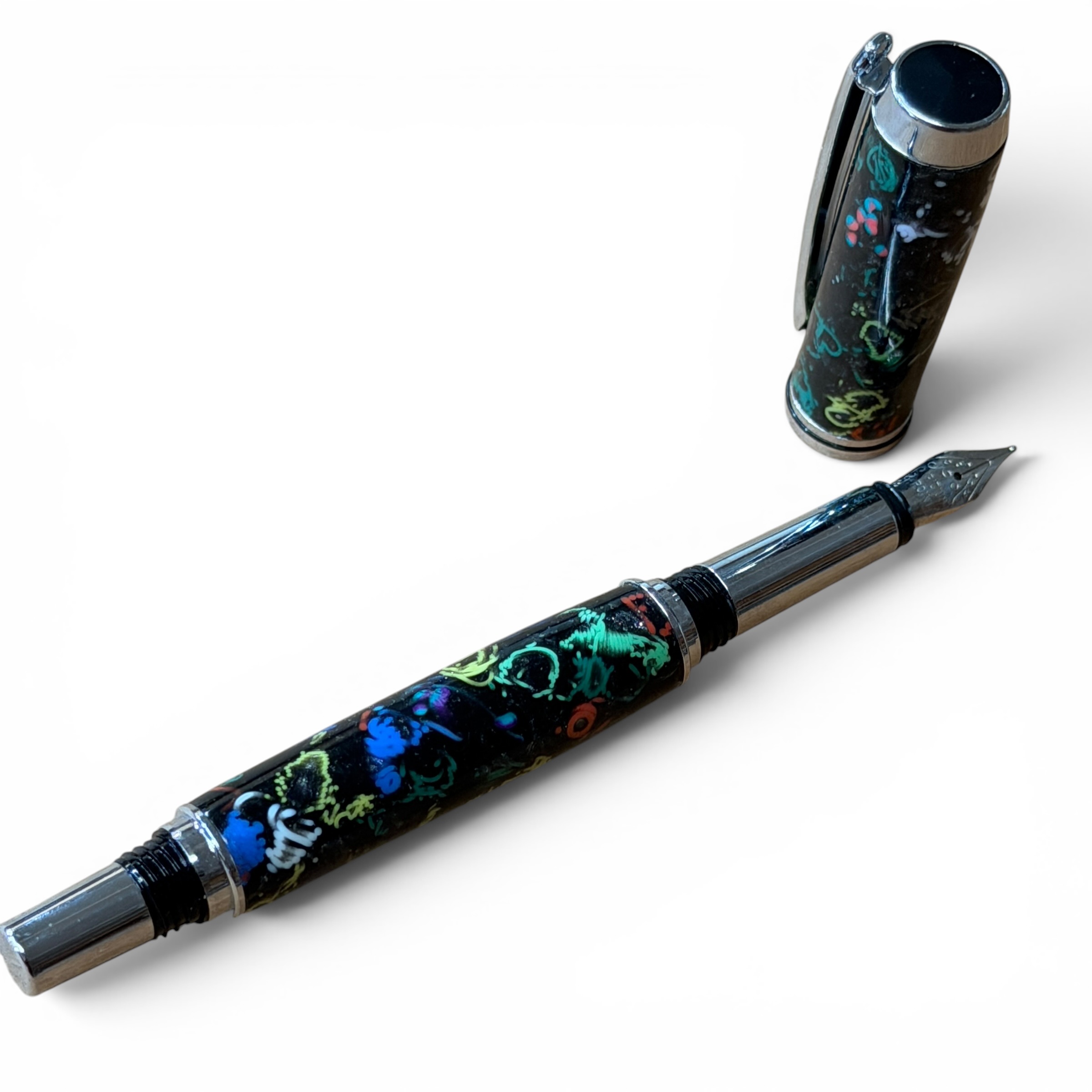 Select Fountain/Rollerball Pen Black Resin with 3d Printer Scrap