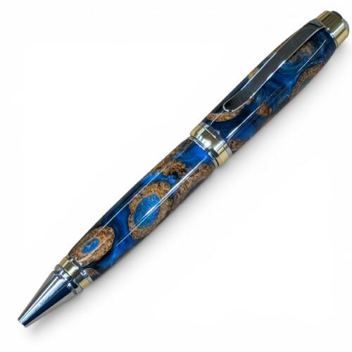 Big Ben Gold and Chrome Select Acorn Caps and Blue Resin