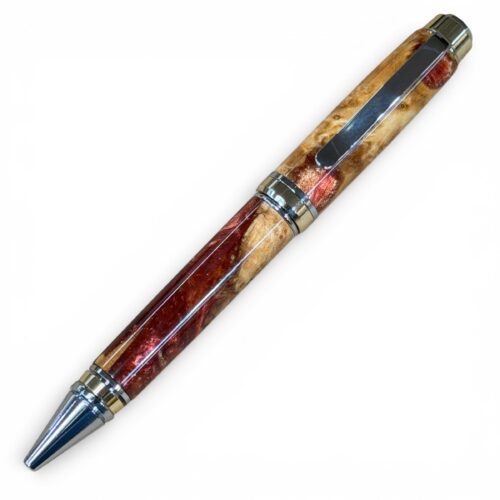 Big Ben Gold and Chrome Select Maple Burl with Copper Resin