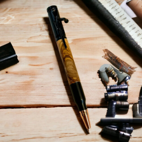 Bolt Action Black with Olivewood