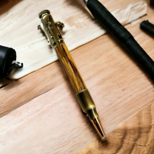 Bolt Action Antique Brass with Marblewood
