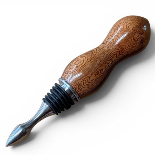 Stainless Steel Bottle Stopper Sycamore Root
