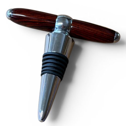 Corkscrew Bottle Stopper Cocobolo