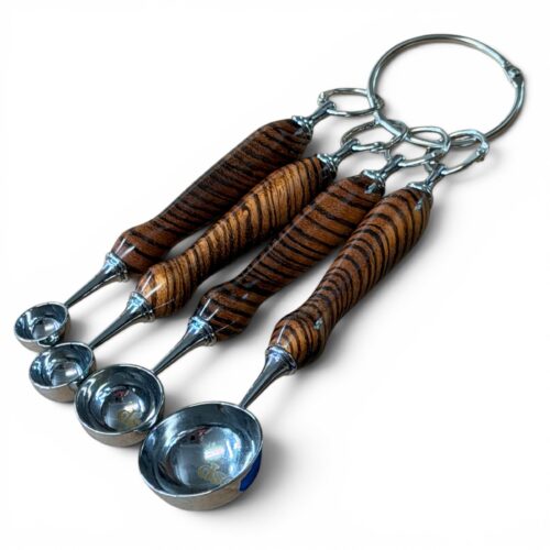 Measuring spoon set Zebrawood