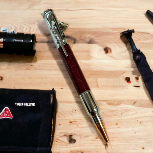 Bolt Action Pen Chrome with PurpleHeart