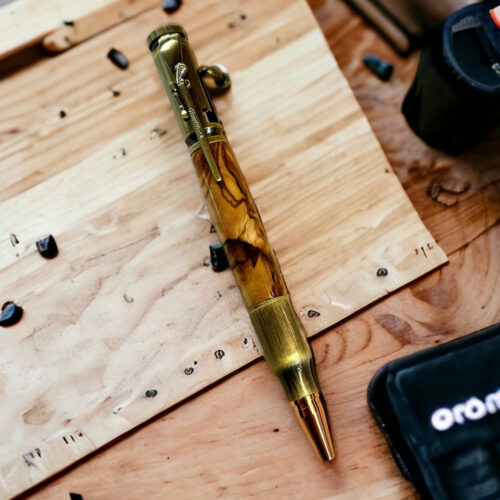 Bolt Action Antique Brass with Olivewood
